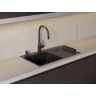 Дозатор для моющего средства OMOIKIRI OM-08-GM латунь/вороненая сталь 4995086
