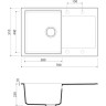 Мойка OMOIKIRI DAISEN 78-LB-GR Artgranit/Leningrad Grey 4993690